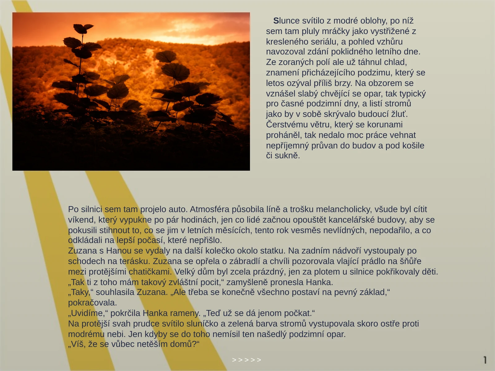 Procitnutí – obraz 1